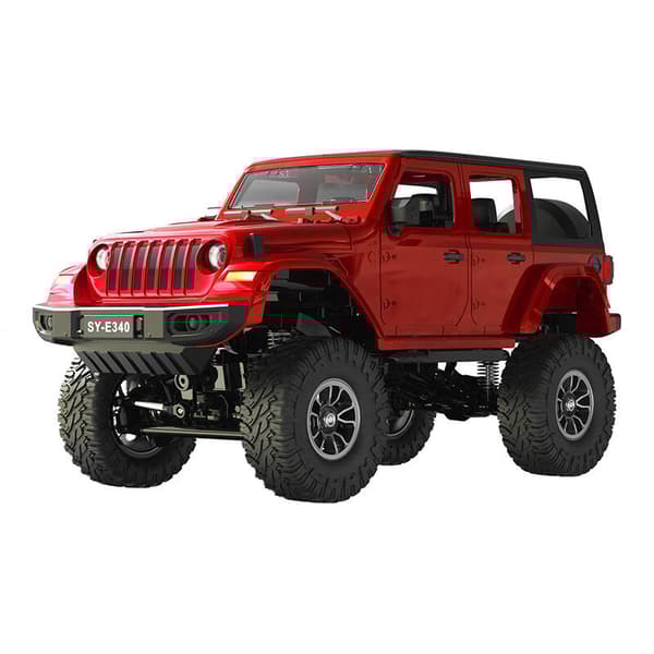 Fjernstyret bil 1:14 Double Eagle (rød) Jeep Crawler Pro E340-003