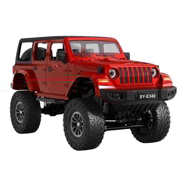 Fjernstyret bil 1:14 Double Eagle (rød) Jeep Crawler Pro E340-003