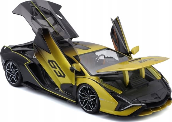 BBURAGO Lamborghini Sian FKP 37 1:18, Modellsuperbil, Förmonterad, 1:18, Lamborghini Sian FKP 37, Alla, Metall, Plast