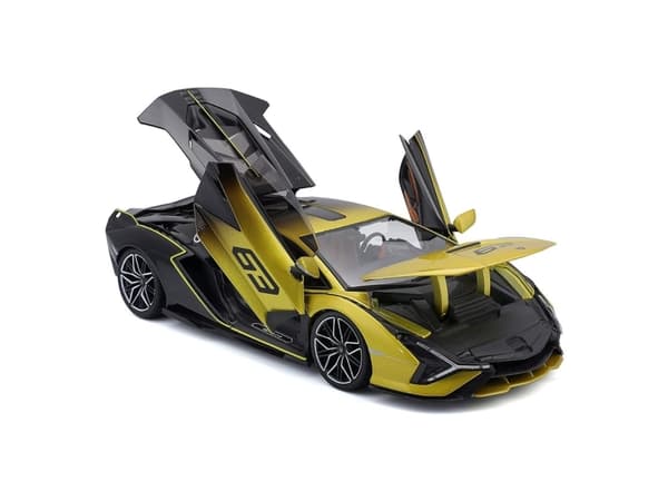 BBURAGO Lamborghini Sian FKP 37 1:18, Modellsuperbil, Förmonterad, 1:18, Lamborghini Sian FKP 37, Alla, Metall, Plast