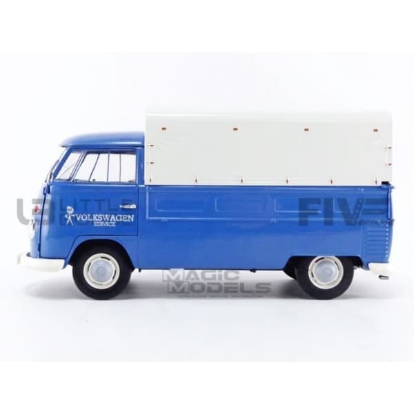 Miniatyrsamlingsbil - SOLIDO 1/18 - VOLKSWAGEN T1 Pick up - 1950 - Vit / Blå - 1806702