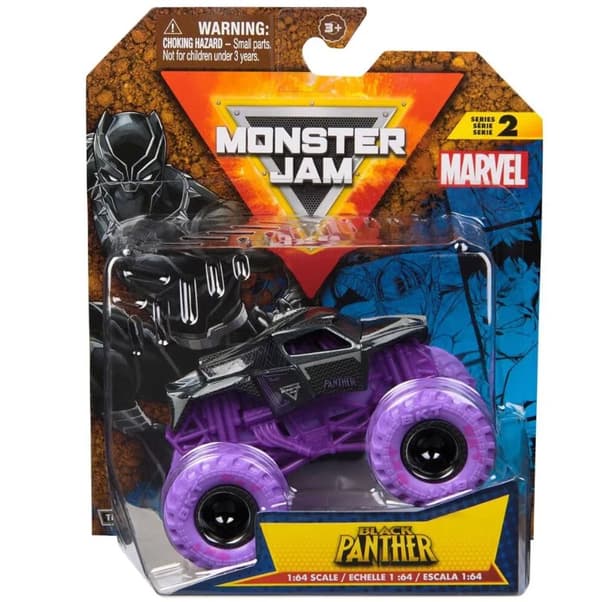 Monster Jam 1:64 Marvel Single-Black Panther V2
