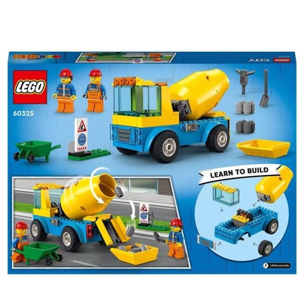 Byggspel - LEGO - City The Concrete Mixer Truck - Byggfordon för barn från 4 år och uppåt