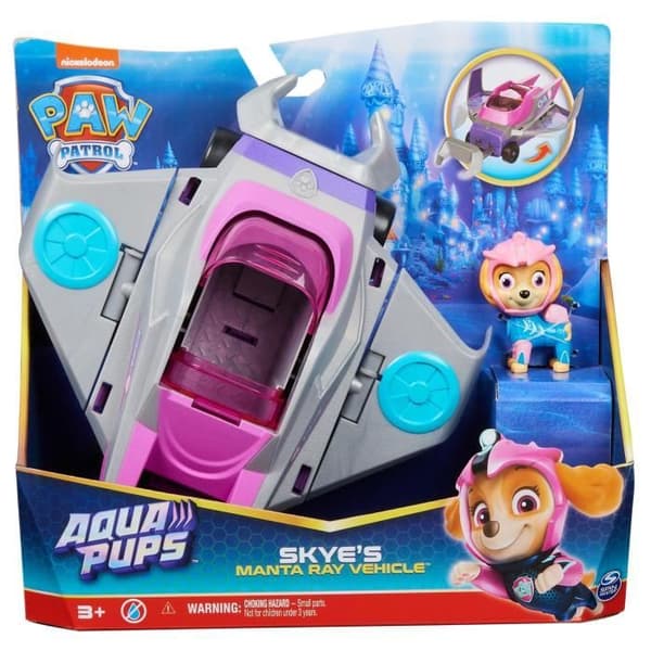 Paw Patrol - Fordon + Stella Aqua Pups Figur - Från 3 år