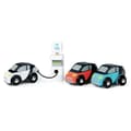 Miniatyrbild 1 av 5: Eco Car Set - Tender Leaf Toys - TL8373 - 3 elbilar - Laddstation - Vit