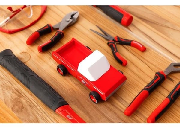 Candylab Toys - Pick-up Longhorn Red - DAM