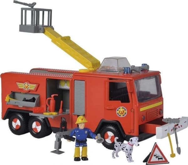 Simba brannmann Sam Jupiter Pro brannbil + Sam figur + hundefigur (9252516)