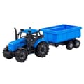 Miniatyrbillede 1 af 3: Farmer Friction Traktor + Trailer Blå/Sort