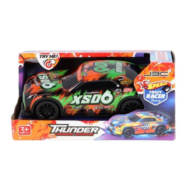 Speed Crazy Racer Thunder Race Car 20 cm + Lys og lyd Assorteret