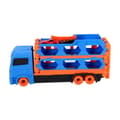 Miniatyrbillede 3 af 6: Pop-up biltransporter + 2 trykstøbte køretøjer