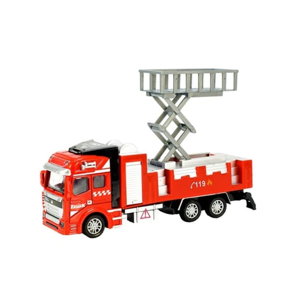 Metal støbt brandbil