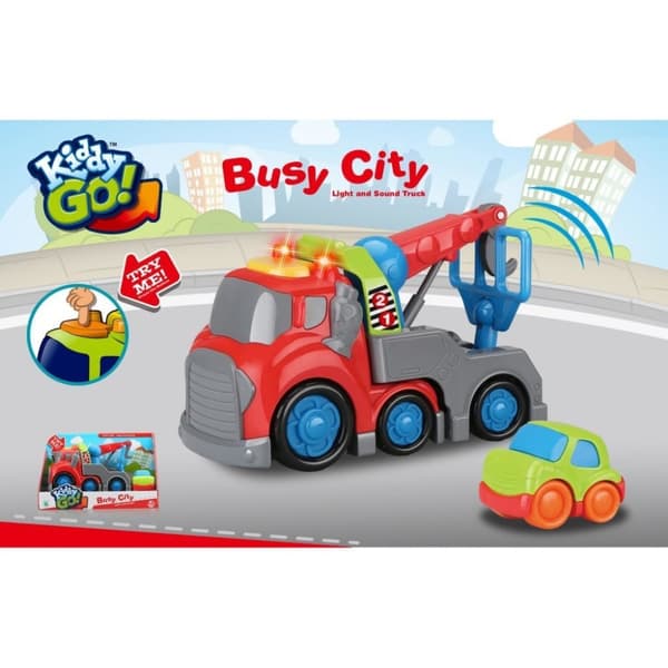 Kiddy Go Trækvogn + Lys og Lyd 19,5 cm