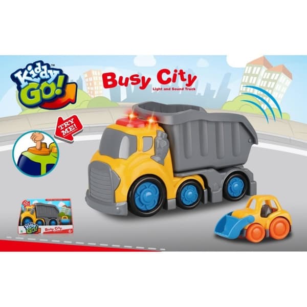 Kiddy Go Dumptruck + Lys og Lyd 19,5 cm