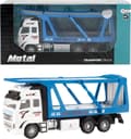Miniatyrbillede 3 af 3: Metal Car Transport Lastbil 1:38 Blå 12cm