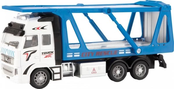 Metal Car Transport Lastbil 1:38 Blå 12cm