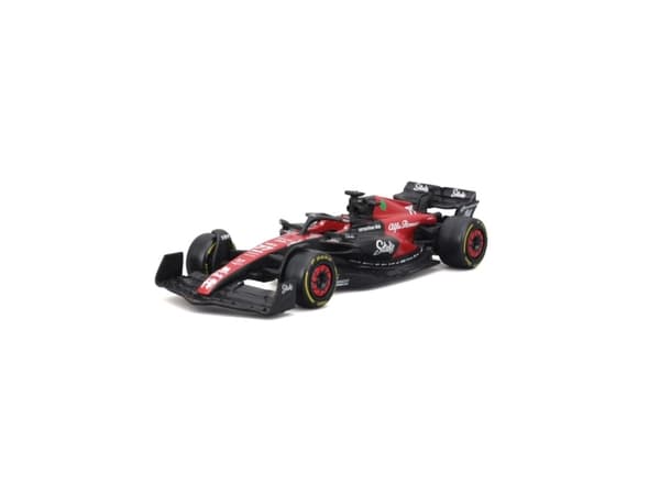 BBURAGO Alfa Romeo C43 (2023) - #77 Bottas, Sportsbil, Montert på forhånd, 1:43, Alfa Romeo Orlen C43, Alle kjønn, Metall, Plast