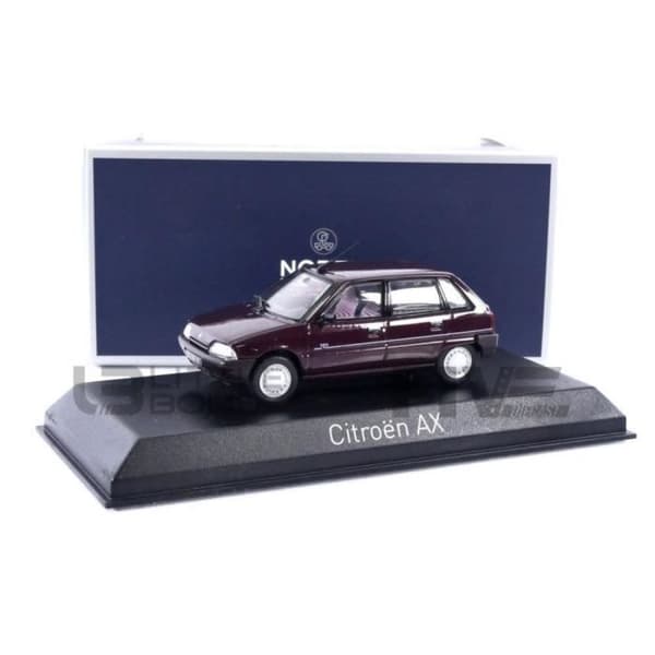 Miniatyrbil - NOREV - CITROEN AX Ten - 1992 - Röd - 1/43