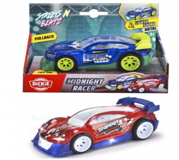 Dickie Streets N Beatz Interactive Race Car med Sound Light Music System