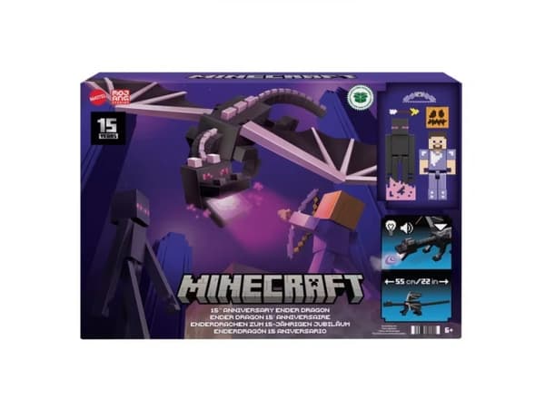 Mattel Minecraft Ender Dragon Action Figur 15-årsjubileum for actionfigurer