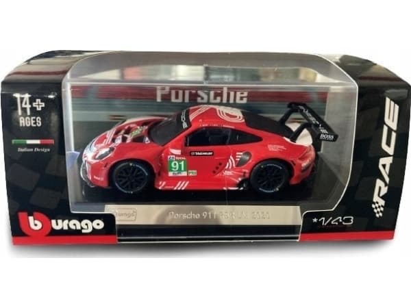 Bburago BBU 1:43 Race-Porsche911 RSR LM 2020 38308