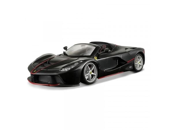 BBURAGO Laferrari Aperta, Auto, Esikoottu, 1:24, Laferrari Aperta, Musta, Punainen, Land vehicle model