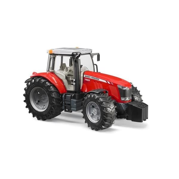 Massey Ferguson 7624 traktor - BRUDER - Med öppningsbar motorhuv och kabindörr