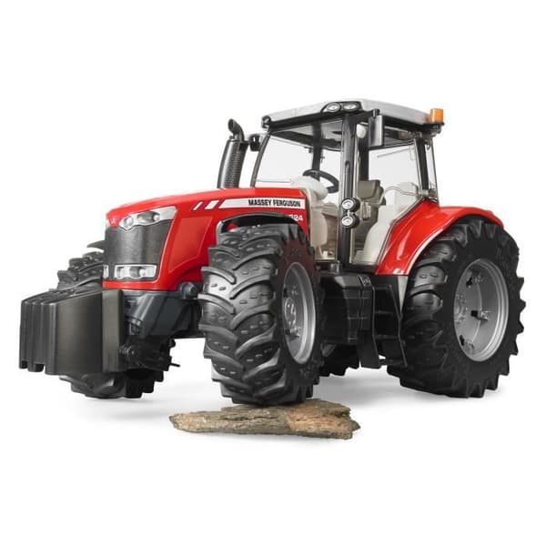 Massey Ferguson 7624 traktor - BRUDER - Med öppningsbar motorhuv och kabindörr