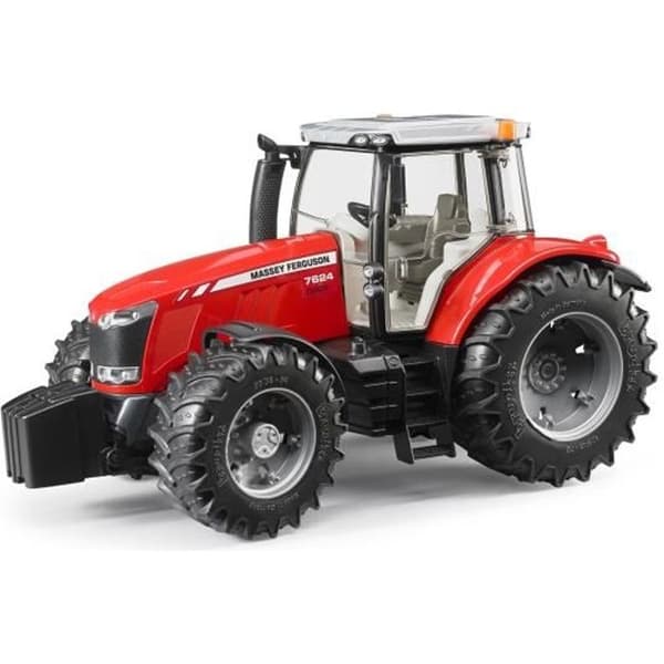 Massey Ferguson 7624 traktor - BRUDER - Med öppningsbar motorhuv och kabindörr
