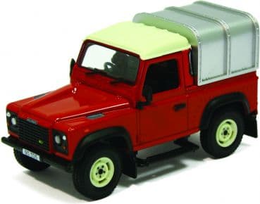 Tomy Land Rover Defender 90 + Canopy, Bil, 3 år, Metall, Plast, Sort, Metallisk, Rød