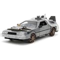 Miniatyrbild 1 av 2: Miniatyrbil - JADA - Time Machine - Back to The Future 3 - Skala 1:24 - LED-ljus - Öppna dörrar