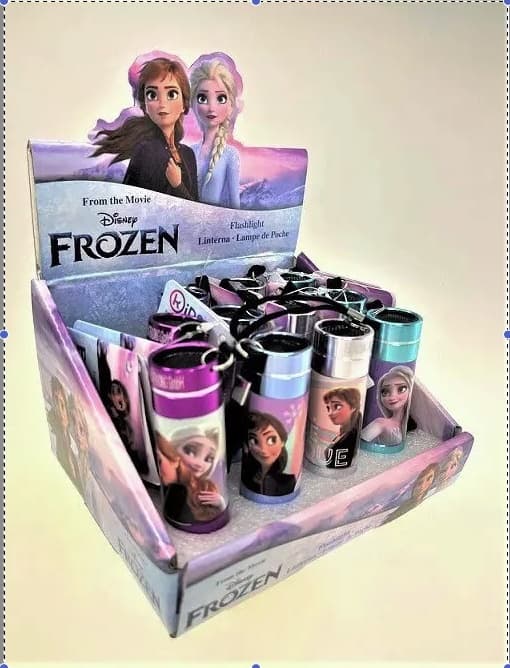 Disney Frost Frozen 4843 Alu Elsa Anna Ficklampa LED 9cm VÄLJ