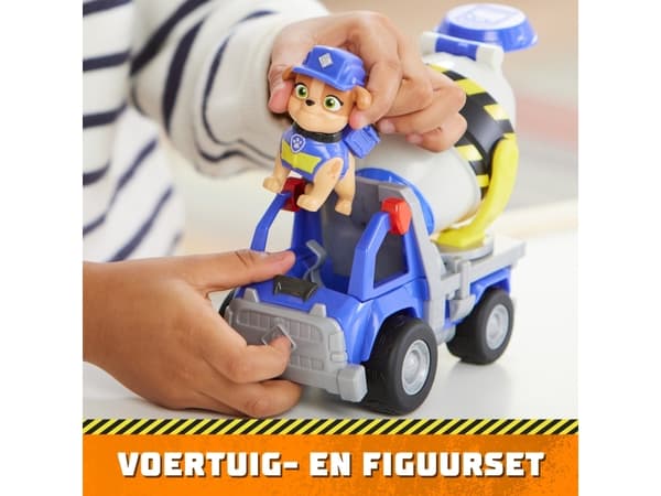 Rubble & Crew Mix’s Mixing Truck, Betongblandebil, 3 år, Plast, Flerfarget