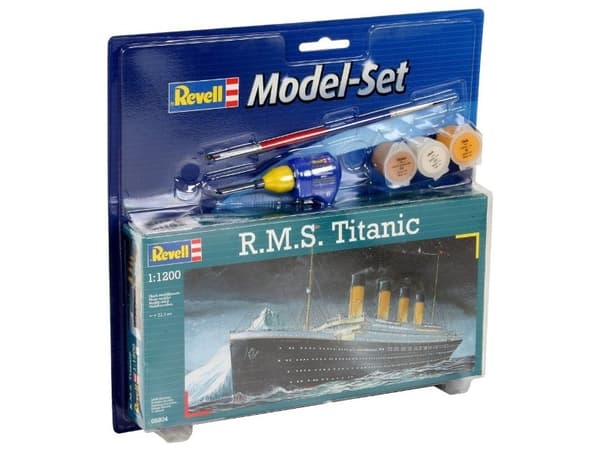 Revell R.M.S. Titanic, Pienoismallimatkustajalaiva, Kokoamispakkaus, 1:1200, RMS Titanic, Muovi, Keskitaso