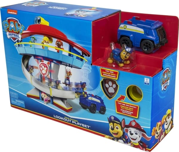 PAW Patrol Look-out Playset, Ajoneuvo ja ratasetti, 3 vuosi/vuosia, LR44, Monivärinen