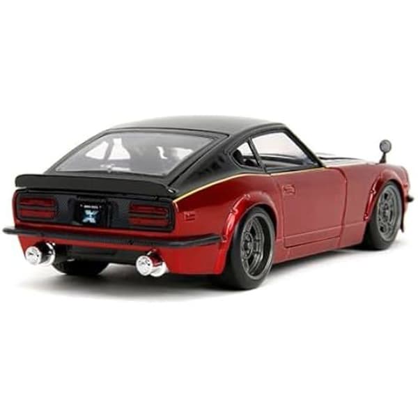 Filmbil - JADA - Datsun 240Z - Skala 1:24 - Röd - Snabb X - Detaljerad modell