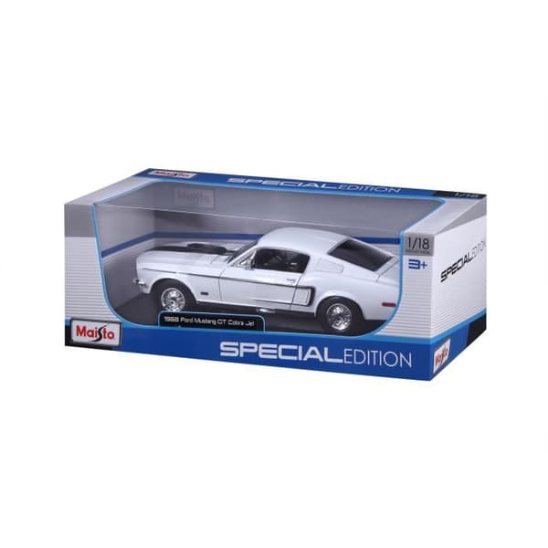 Samlarfordon - MAISTO - Ford Mustang GT Cobra Jet - Vit - 1968