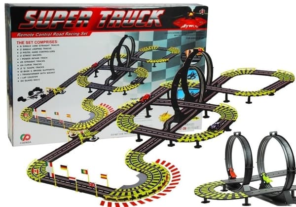 12m Kaksoisrata Formula 1 -radan setti aikuisille - Nostalginen kilpailukokemus