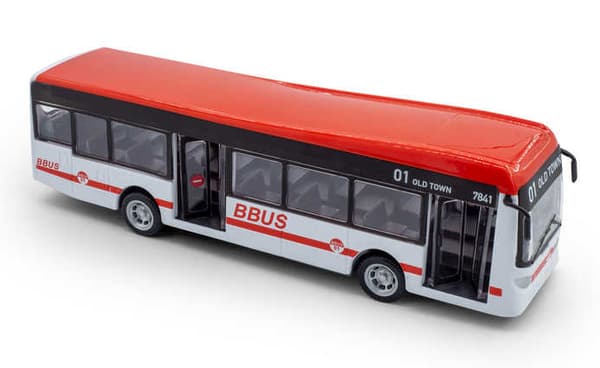 Street Fire City Buss 1:43 Buraggo (Sorterade färger)