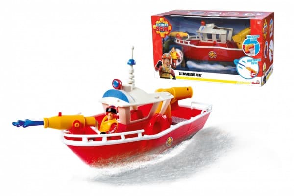 Simba Brannmann Sam Titan Brannbåt 32 cm + Sam-figur (GXP-864187)