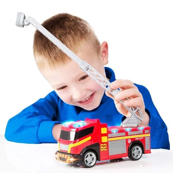 Brandbil - Teamsterz - Brandbil - Blinkande ljus - Sirenljud - Svängbar stege