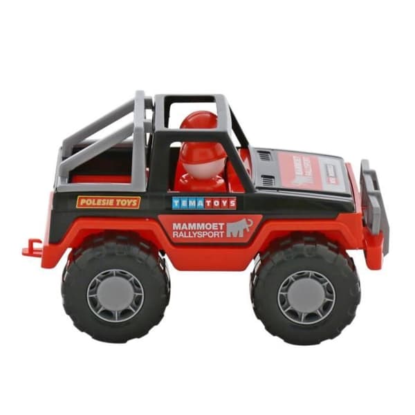 Bil - Polesie - Mammoet - Plast - Svart/Röd - 145 mm x 23,5 cm