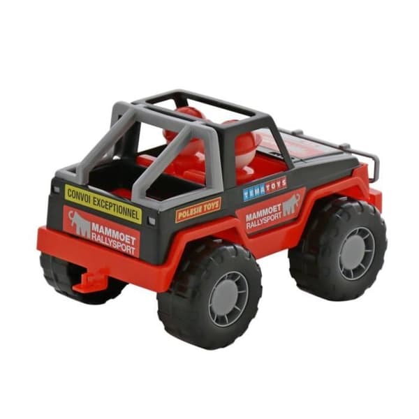 Bil - Polesie - Mammoet - Plast - Svart/Röd - 145 mm x 23,5 cm