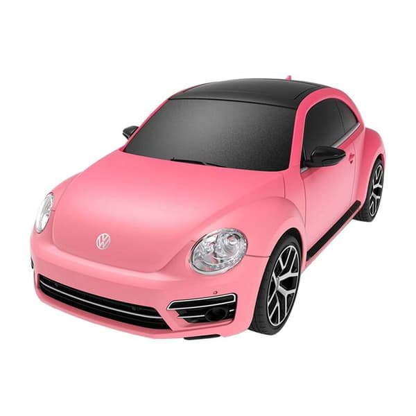 RASTAR R/C 1:24 Volkswagen Beetle fjernbetjeningsbil - farveskift (pink)