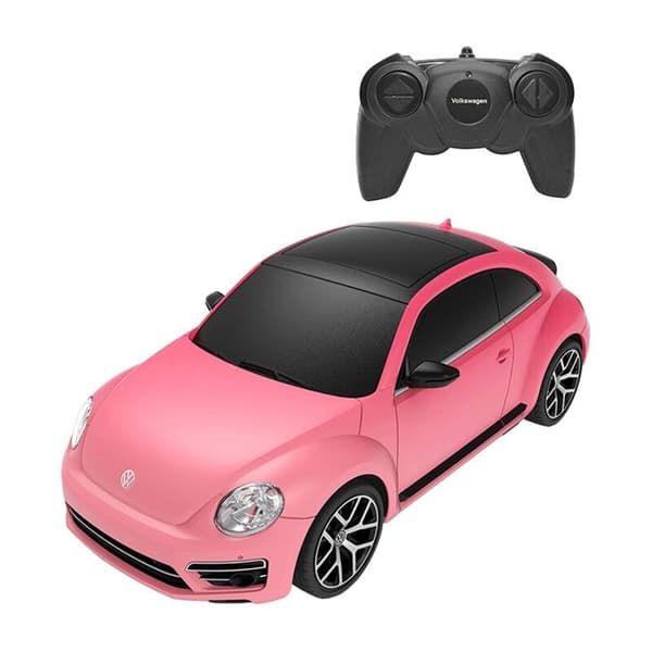 RASTAR R/C 1:24 Volkswagen Beetle fjernbetjeningsbil - farveskift (pink)