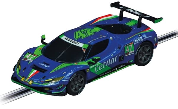 Carrera Ferrari 296 GT3 "Cetilar Racing, No.47", Modellsportbil, 1:43, Ferrari 296 GT3, 6 År, Blå, Grön