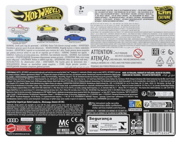 Hot Wheels HRR78, Fordonsset, 3 År, Metall, Blå, Rosa