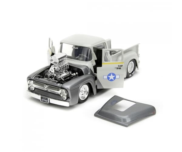 Jada Toys Street Fighter 1956 Ford Pickup 1:24, Bil, 14 År, Metall, Grå