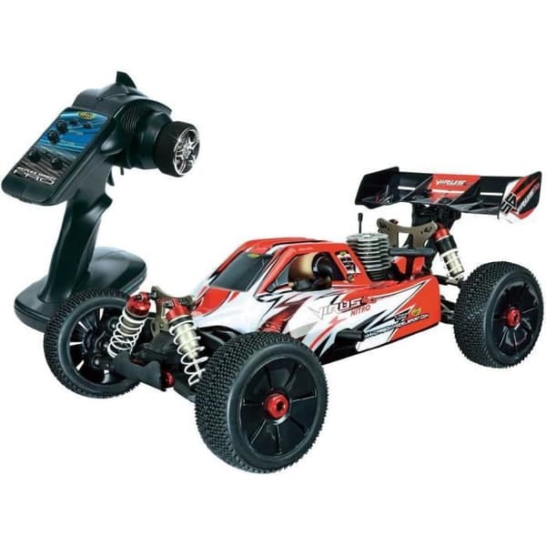 RC nitro buggy Carson Virus 4.0 1:8 - 4-hjulsdrift - Röd - CARSON