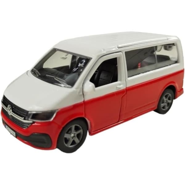 Leksak - Kids Globe - VW Transporter - Campingbil - 13,5 cm - Die-Cast-Pull-Back mekanism