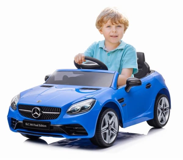 Batteridriven Bil Mercedes Benz SLC300 Cabrio Åkbil med Fjärrkontroll Blå